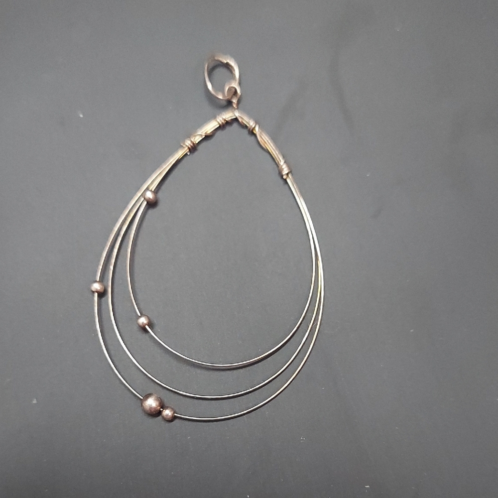 Handmade Sterling Silver Wire Pendant